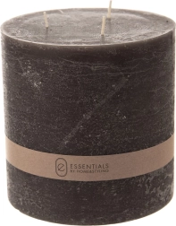 Bougie décorative noire 14 × 14 cm