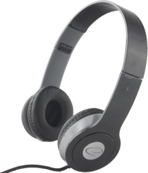 Casque audio stéréo Techno noir