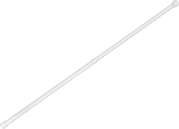 Tringle télescopique à tension 70–120 cm, en aluminium, blanche - 1 pièce