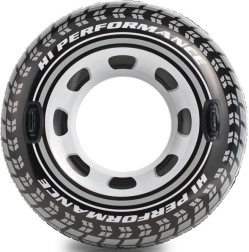 Bouée gonflable en forme de pneu avec poignées INTEX