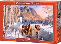 Puzzle CASTORLAND Winter Melt – chevaux, 500 pièces