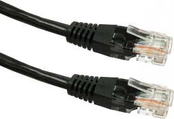Câble patch réseau CAT5e RJ45 UTP 2 m noir TB