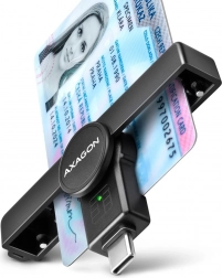 Lecteur de cartes de poche AXAGON PocketReader USB-C