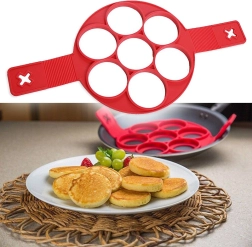 Moule en silicone pour pancakes – Rouge