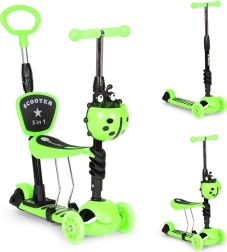 Tricycle pour enfants avec roues lumineuses 3 en 1 - vert ECOTOYS