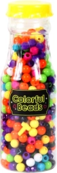 Set de perles colorées en flacon