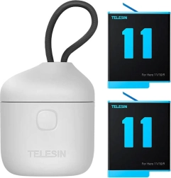 Chargeur étanche à 3 emplacements Telesin Allin Box avec 2 batteries pour GoPro Hero