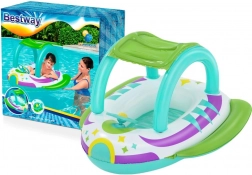 Bateau gonflable pour enfants avec pare-soleil et volant BESTWAY Space Splash