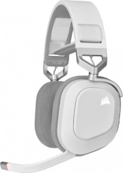 Corsair HS80 RGB Wireless casque gaming sans fil avec son surround, blanc - 1 pièce