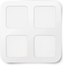 Patchs adhésifs de réparation pour moustiquaire blancs 10 × 10 cm, 4 pièces