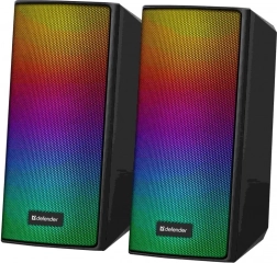 haut-parleurs informatiques DEFENDER Spitfire 2.0 avec Bluetooth et LED, 6 W