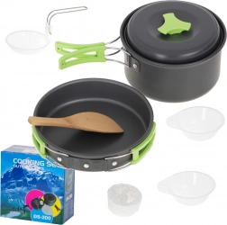 Kit de cuisine de camping avec casserole et poêle XL
