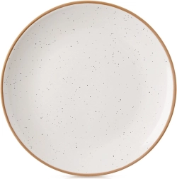 Assiette plate en céramique beige 27 cm