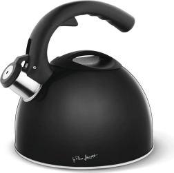 Bouilloire Cuivre 3 L, noire avec sifflet, pour tous types de plaques