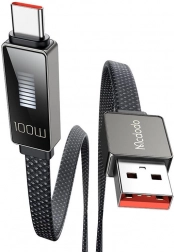 Mcdodo câble USB–USB‑C avec écran LED 1,2 m (noir)