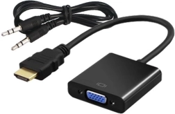 Adaptateur HDMI (M) vers VGA (F) avec audio