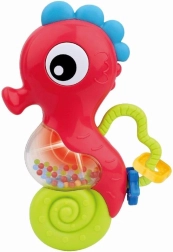 Hochet bébé musical hippocampe – rouge