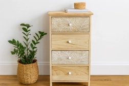Commode à 4 tiroirs Luiza 40 × 29 × 73 cm