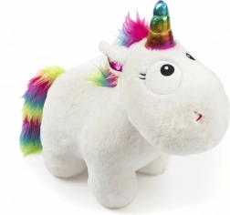 Adorable licorne en peluche avec crinière arc-en-ciel - 34 cm