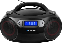 Boombox portable avec FM, CD/MP3, USB, AUX, horloge et réveil