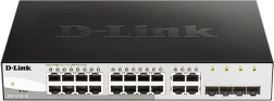 Switch Gigabit D-Link DGS-1210-16 avec 16 ports GE et 4 SFP