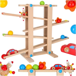 Circuit de billes en bois Montessori XXL