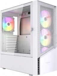 Boîtier PC Fornax 4300 midi tower ATX blanc