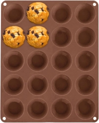 Moule en silicone pour mini muffins 20 pcs Orion