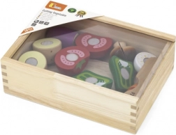 Kit de découpe en bois - légumes pour enfants