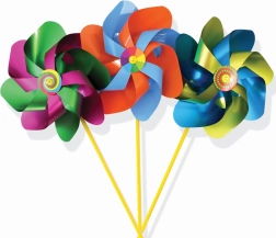 Alexander Maxi Moulin à vent multicolore A (22x42 cm)