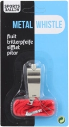 Sifflet de sport en métal avec cordon