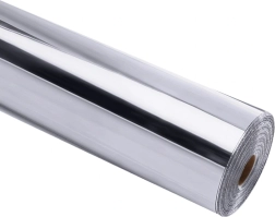 Film adhésif HTVRONT Chrome Metallic 30,5 × 90 cm – Argenté
