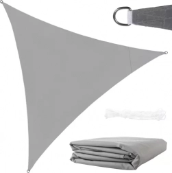 Voile d'ombrage triangulaire 3x3x3m gris