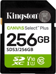 Carte mémoire SD 256 Go Canvas Select Plus Gen3 150 Mo/s