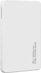 batterie externe sans fil 5000 mAh 20 W avec MagSafe magnétique et PD, blanche