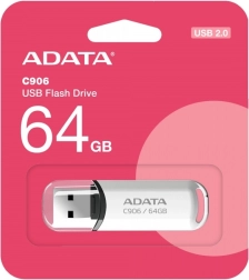 ADATA Clé USB C906 64GB USB2.0 blanc