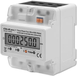 Compteur électrique numérique triphasé sur rail DIN avec affichage LCD