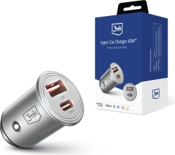 Chargeur voiture 3mk Hyper Car Charger 45W USB‑C + USB‑A
