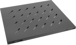 Étagère fixe pour rack 19'' noire 1U 465x500 mm