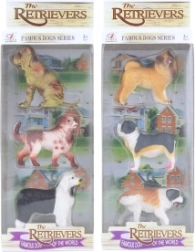 Ensemble de chiens en plastique – 3 pièces