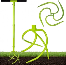 Cultivateur manuel de jardin GARDLOV avec hauteur réglable 90–100 cm