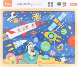 Puzzle en bois Espace 48 pièces