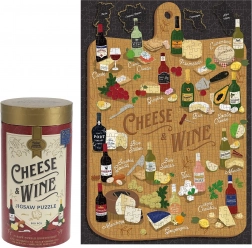 Puzzle Amateurs de Fromages et Vins 500 Pièces de Ridley's Games