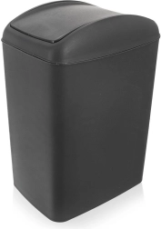 Poubelle en plastique avec couvercle basculant 10 L, gris