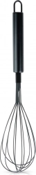 Fouet de cuisine en acier inoxydable, noir, 29 cm