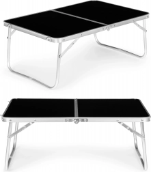 Table de pique-nique pliante petite table de camping 60x40cm noir