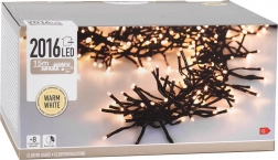 Guirlande LED de Noël 14,6 m, 2016 diodes, blanc chaud, intérieur et extérieur
