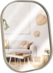 Miroir mural doré 28 × 40 cm, ovale
