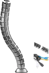 Organiseur de câbles de bureau MACLEAN MC-768 S, argent