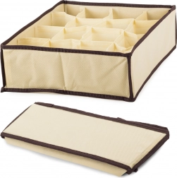 Organisateur beige pour tiroir pour sous-vêtements et chaussettes